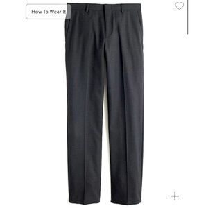 J. Crew Ludlow Classic-Fit Suit Pant in Italian Wool; Color: Charc.; Size: 31-28